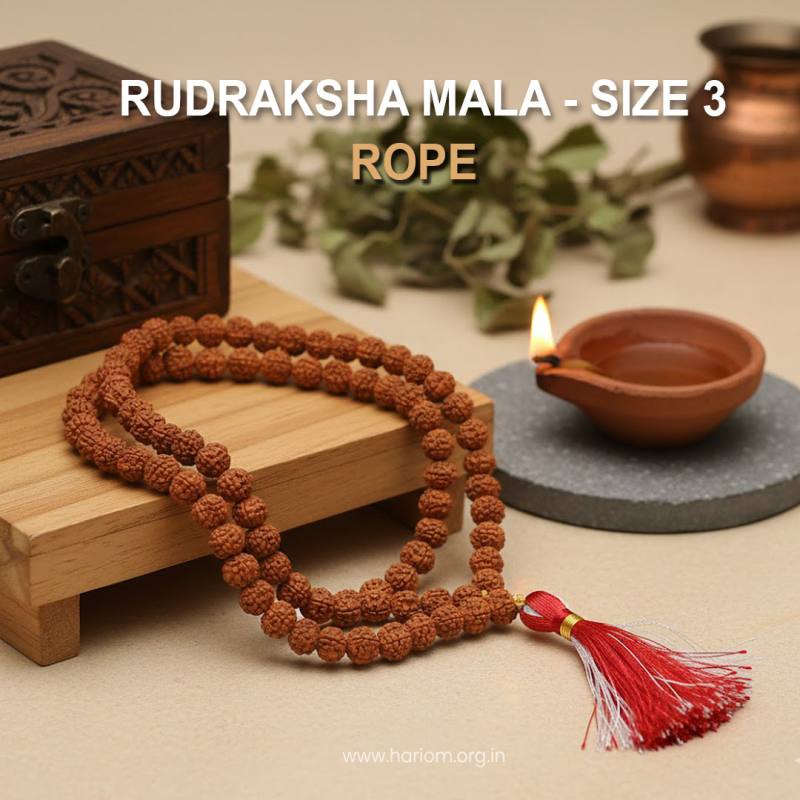 Rudraksha Mala -Size 3
